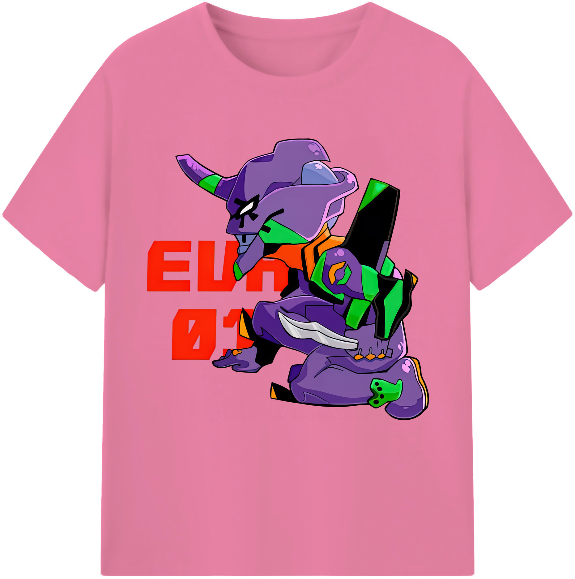 （画像用） EVA 新世紀エヴァンゲリオン 綿100％半袖Tシャツ（フロントプリント）
